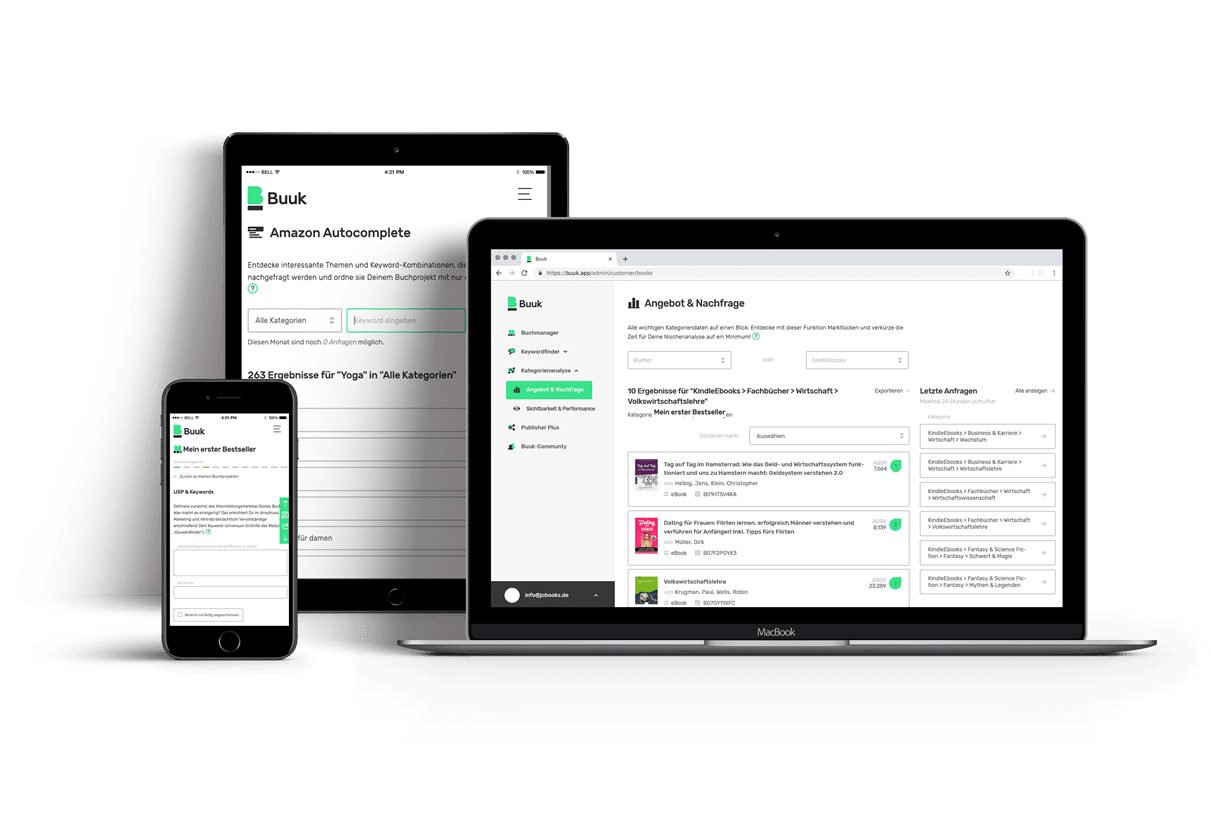 Nutze Buuk immer und überall Browserfähige Endgeräte